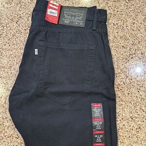 Men's Levis 512 Slim Taper Fit Jeans Mens Actual Sz 36x 34 Black Denim